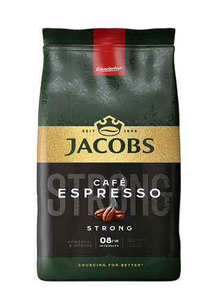 Jacobs Beans Cafe Espresso Strong 1000g Bag 10021111 OFFICIAL